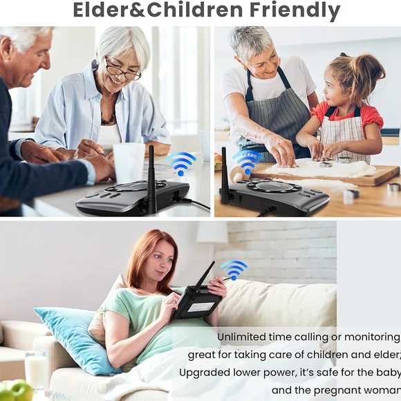 Wireless Intercom System in Black - Picture 5 of 7